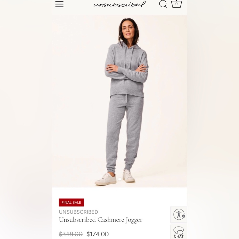 Cashmere unsubscribed joggers